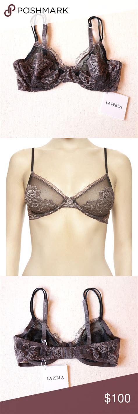 La Perla Privilege Underwire Bra 32c Nwt Brand New With Tags Gorgeous Sheer Mesh Underwire