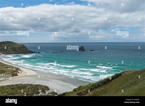 Ocean View Over Sandfly Bay Dunedin New Zealand S South Island Stock Photo Alamy