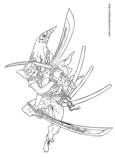We also have a variety of clipart, drawings, line art and all can be printed for free. Zoro Coloring Pages - Coloring Home