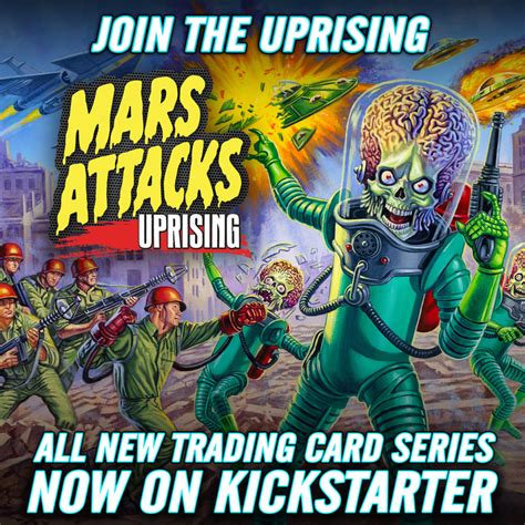 The cards feature artwork by science fiction artists wally wood and norman saunders. 'Mars Attacks: Uprising' Trading Card Series Funding on ...