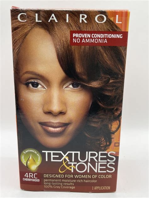 Clairol Textures And Tones Permanent 4rc Cherrywood Hair Color Ammonia Free Airbrush Legs Tan