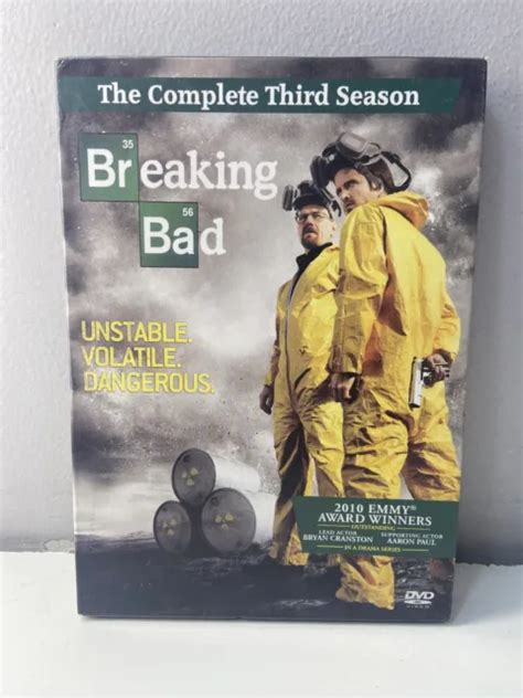 Breaking Bad The Complete Third Season Dvd Disc Set Nearly New Rd