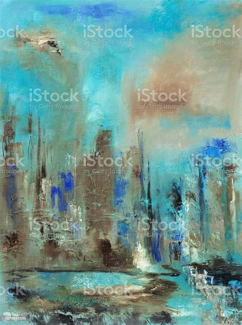 Abstract Art Background Turquoise Blue Green Stock Illustration
