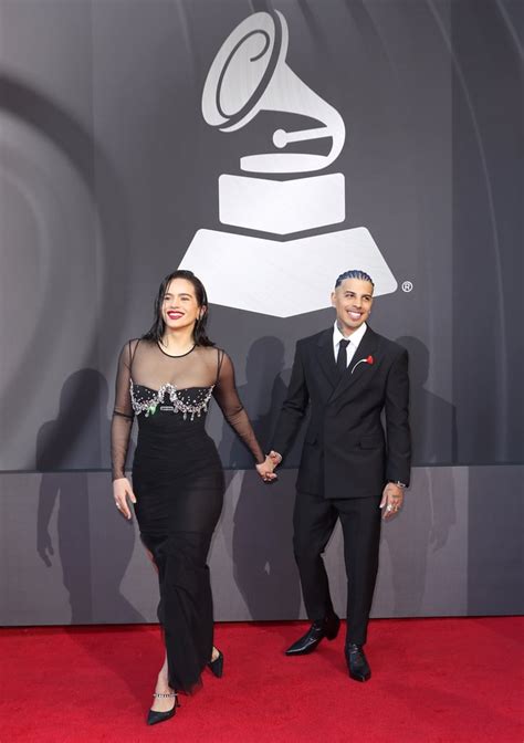Rosalía and Rauw Alejandro at the Latin Grammys POPSUGAR Celebrity