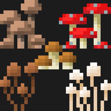 Mushroom Clusters Shelf Fungus Add On Minecraft Texture Pack