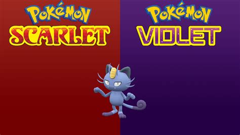 Pokemon Scarlet And Violet Shiny Alolan Meowth 6iv Ev Trained