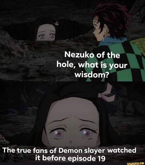 Nezuko Of The Hole What Is Your Wisdom The True Fans Of Demon Slayer