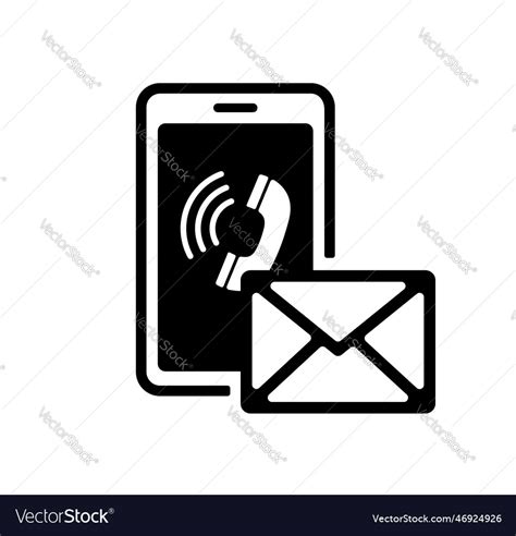 Contact Us Email And Telephone Icon Royalty Free Vector