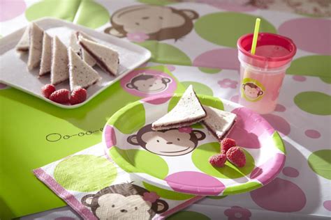 Pink Mod Monkey Party Supplies Party Kids Birthdayexpress 1st
