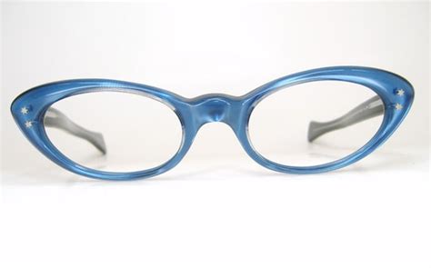 Beautiful Blue Cat Eye Eyeglasses Frame