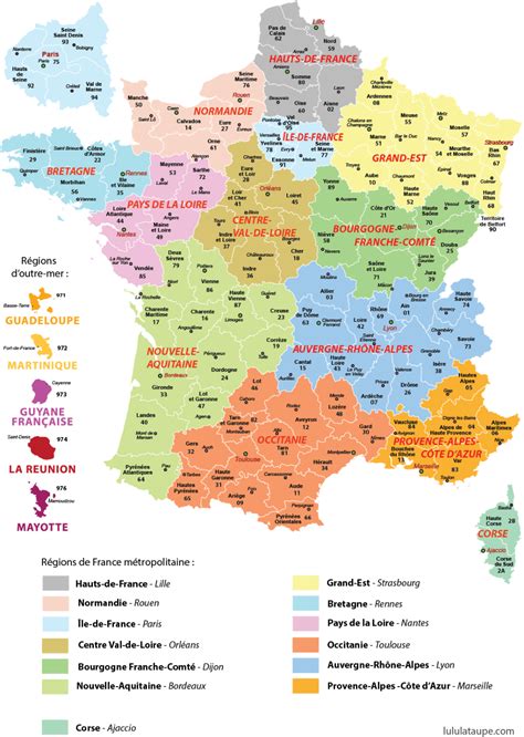 Carte Des Nouvelles Régions De France Lulu La Taupe Jeux Gratuits