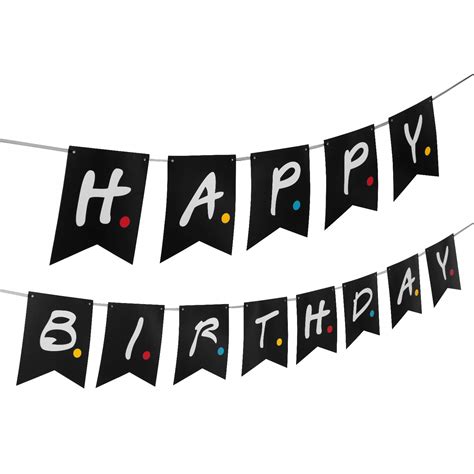 Buy Friends Tv Show Happy Birthday Party Banner Friends Tv Show Party Supplies Decorations Pre