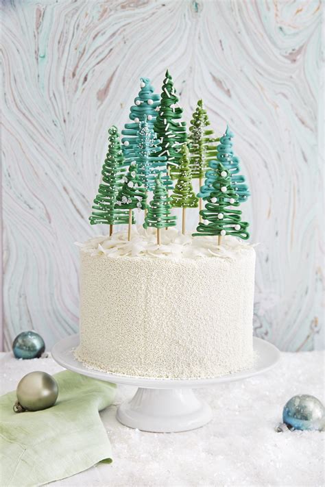Pine Tree Forest Cake Best Christmas Cake Recipe