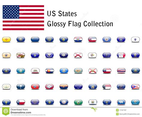 With these small american flag icon resources, you can use for web design, powerpoint presentations, classrooms, and other graphic design purposes. US State Flag Icons Royalty Free Stock Photography - Image ...