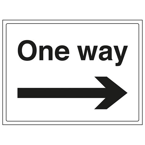 One Way Arrow Right Eureka4schools