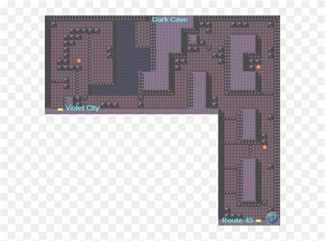 Second Section Pokemon Crystal Dark Cave Layout Hd Png Download