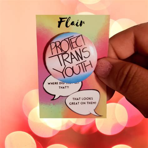Protect Trans Kids Pin Protect Trans People Activism Pin Etsy