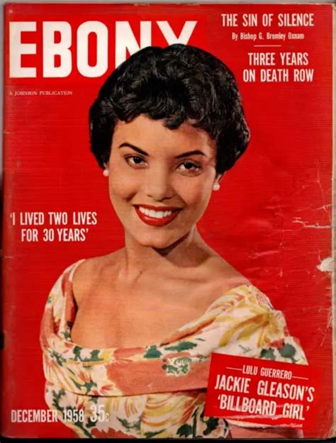 Vintage Ebony Magazine December 1958 Lulu Guerrero Jackie Gleason 49er