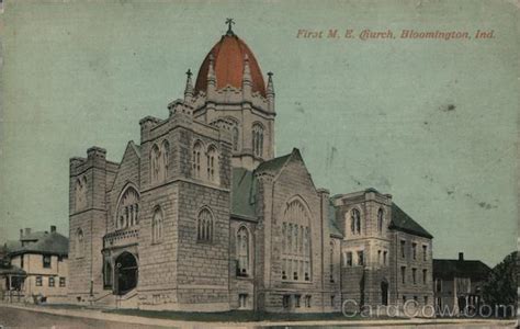 First Me Church Bloomington In Postcard
