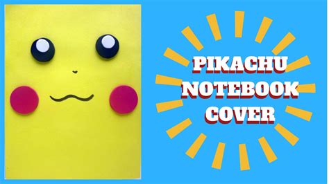 Back To School Pikachu Book Cover Pokemon Crafts Youtube