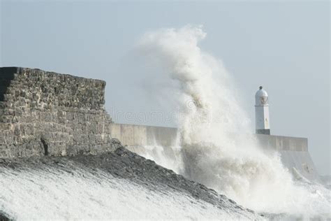 Storm Henry Hits Porthcawl South Wales Uk Editorial Photo Image Of