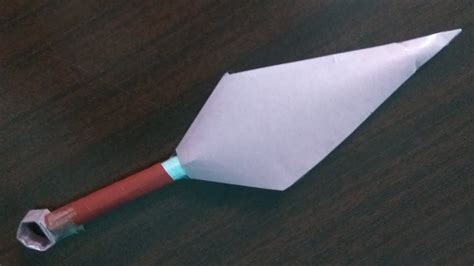 How To Make A Paper Kunai Knife Naruto Kunai