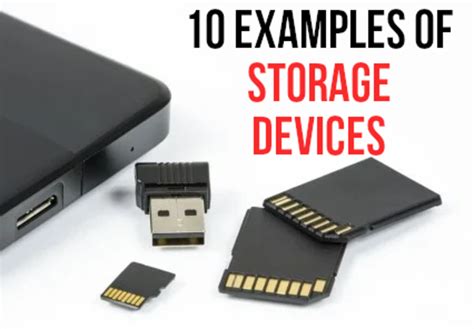 Computer Basics 10 Examples Of Storage Devices For Digital Data