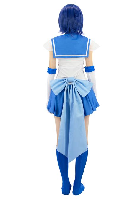 Sailor Moon Super S Ami Mizuno Sailor Mercury Cosplay Costume Dress