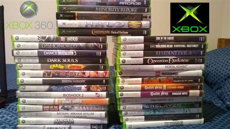 My Original Xboxxbox 360 Collection Youtube