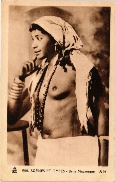 Pc Cpa Belle Moorish Scenes Types Female Ethnic Nude A