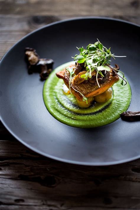 Pan Seared Steelhead Trout With Spring Pea Sauce Recipe Food