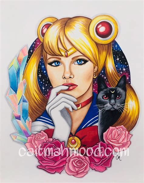 Sailor Moon Fan Art Impresión De Sailor Moon Anime Fan Art Etsy México