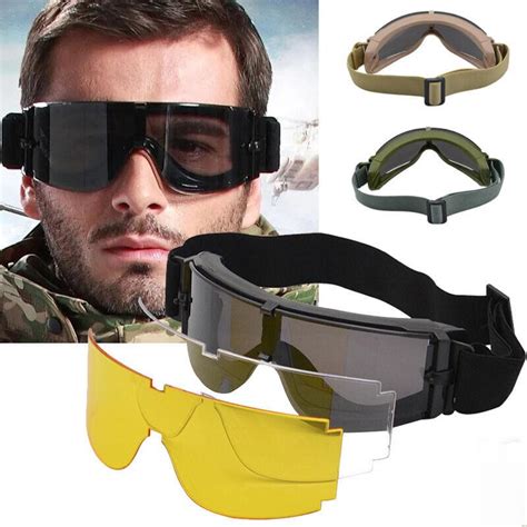 Buy Tactical Sunglasses Mens Sunglasses Military Army Sunglasses Hunting Airsoft Shooting