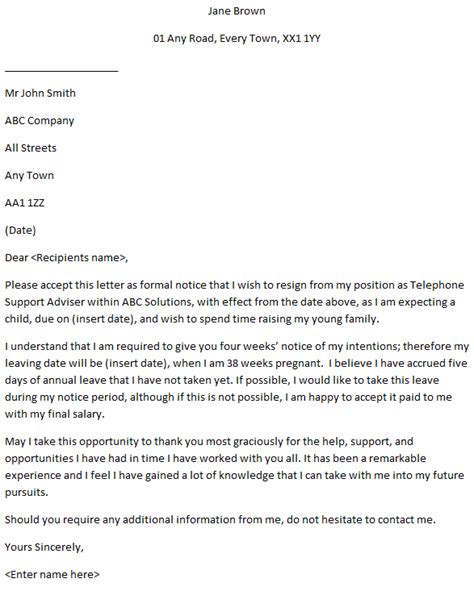 Learn how to how to write a resignation letter, use these resign letter sample templates as a guide, free, best, simple, cover letters, examples, resignation writing a resignation letter is not easy. Formal Resignation Letter Example | | Mt Home Arts