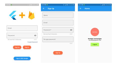 Firebase Authentication In Flutter By Worthply Medium