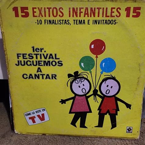 Disco Lp 15 Exitos Infantiles 1er Festival Juguemos Cantar MercadoLibre