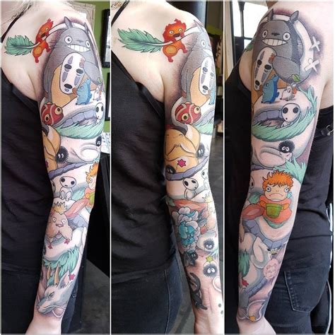Pin By On Studio Ghibli Tattoo Sleeve Tattoos Ghibli