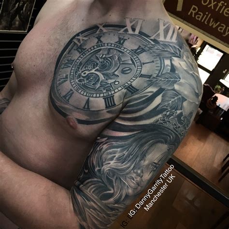 Mens Sleeve And Chest Piece Tattoo Ideas Chest Piece Tattoos Mens Sleeve Tattoo Designs