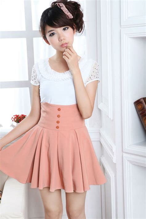 cute high waist skirt cute korean fashion fashion summer skirts fashion