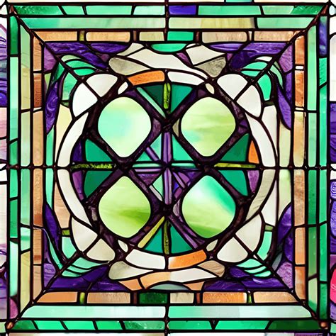 Stained Glass Window With Magic Peaches Hyper Realistic And Intricate Detail · Creative Fabrica