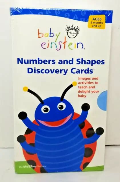 Baby Einstein Numbers And Shapes Discovery Cards Walt Disney 9 Months