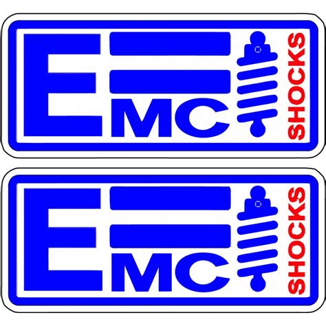 2x Emc Shocks Stickers Decals Decalshouse