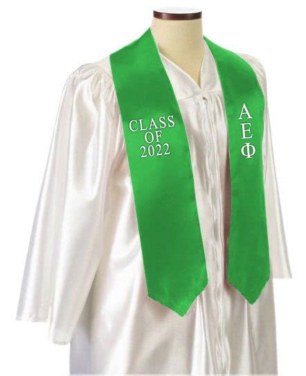 Alpha Epsilon Phi Embroidered Graduation Sash Stole Sale 3995