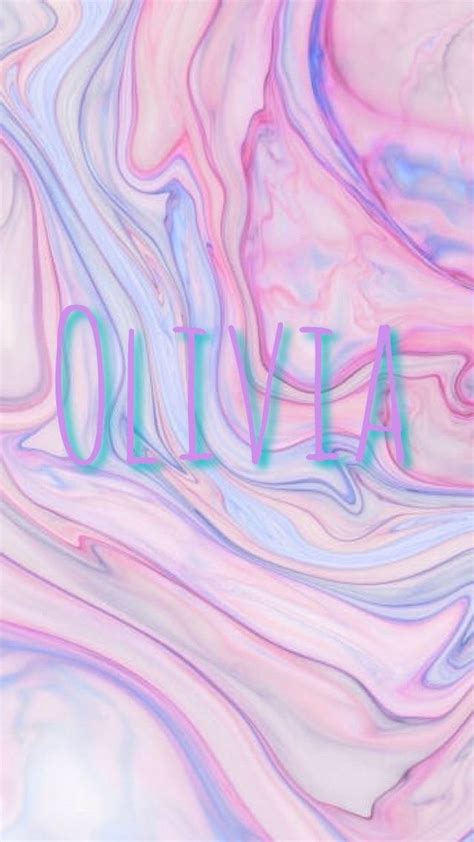 Olivia🦄 Print Wallpaper Olivia Name