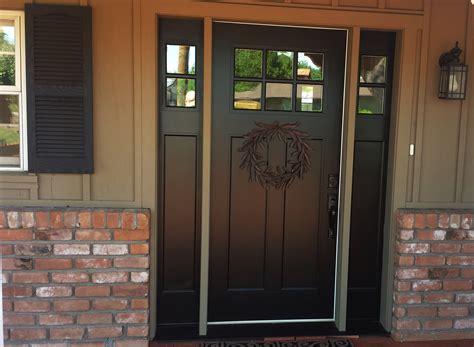 Replacing mahogany door with fiberglass door with two sidelights
