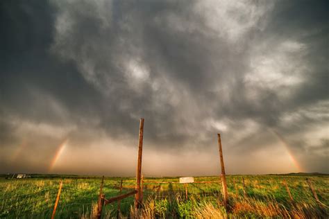 Kansas Double Rainbow Storm Chaser Photographer Weather Cloud