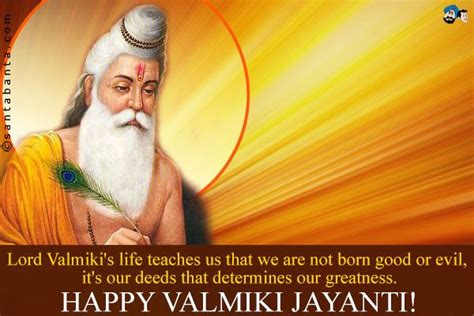 Maharishi Valmiki Is The Author Of The Great Indian Epic Ramayana His Birth Anniversary Is
