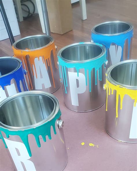 Paint Cans Props Paint Cans Dyi Projects Paint Party
