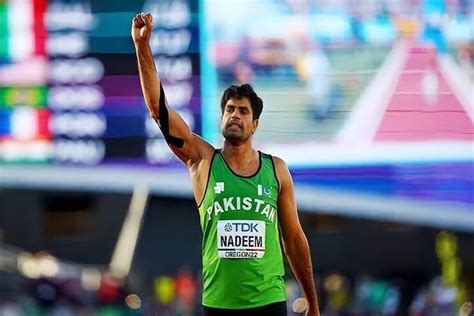 Pakistans Javelin Thrower Arshad Nadeem Wins Gold At Cwg