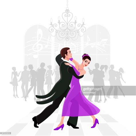 Waltz Ballroom Dancers High Res Vector Graphic Getty Images